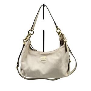 Vintage Y2K White Leather Coach Bag - Purse/Handbag